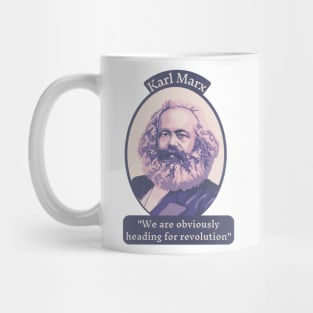 Karl Marx Portrait and Quote Mug